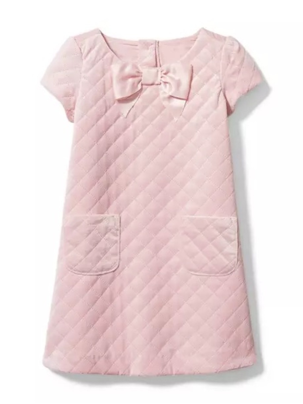 NWT Janie and Jack Quilted Bow Dress Tea Party Pink Girls 8 Holiday Party
